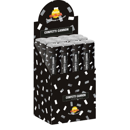 Confetti Cannon Argent Métallique 50cm