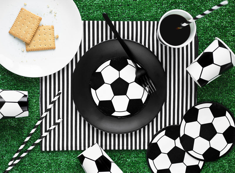 Serviettes de table Football 13,5cm 20pcs