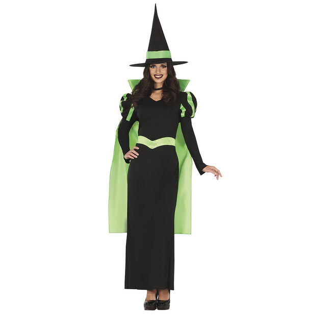 Costume d'Halloween de sorcière Vert
