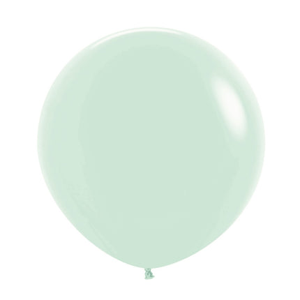 Ballons Pastel Vert Mat 61cm 10pcs