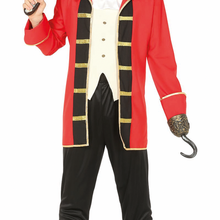 Costume de pirate Rouge Noir