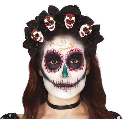 Bandeau d'Halloween crânes