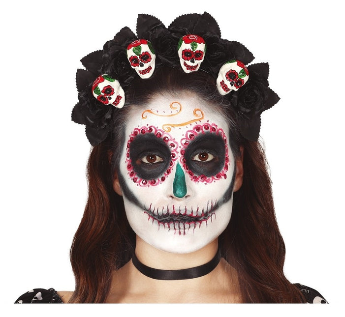 Bandeau d'Halloween crânes