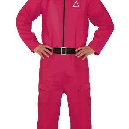 Costume de jeu de calmar garçon rouge