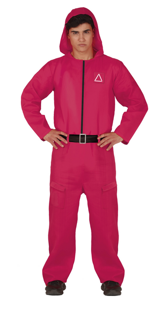 Costume de jeu de calmar garçon rouge