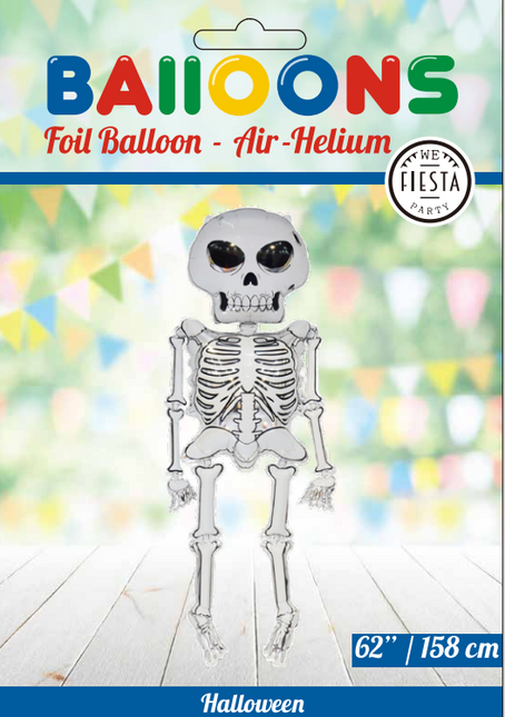 Ballon à l'hélium Squelette Vide 1.58m
