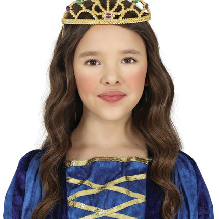 Tiare fille or diamants enfant