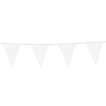 Paillettes de la ligne de drapeau blanche 6m