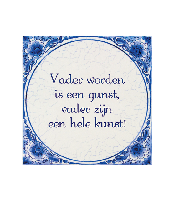 Carreau bleu de Delft Père devenant 14.5cm