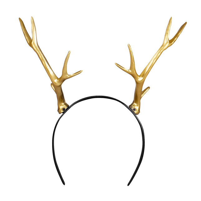 Bandeau à cheveux doré Cerf