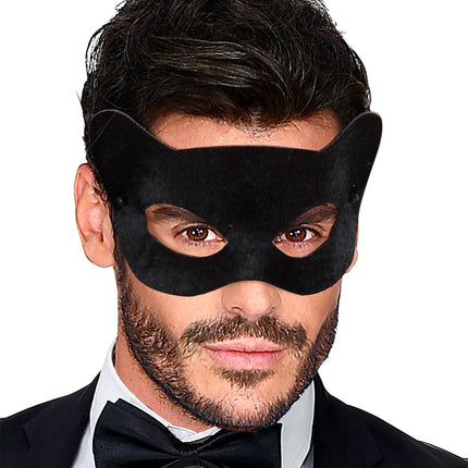 Masque yeux de chat Noir