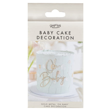 Dessus de gâteau de douche de bébé Oh Baby