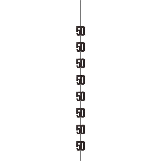Décoration suspendue 50 ans Argent 1.52m