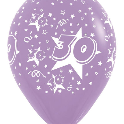 Ballons de baudruche Numéro 30 Mix 30cm 25pcs