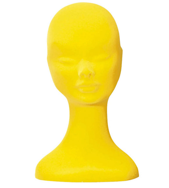 Tête de perruque jaune