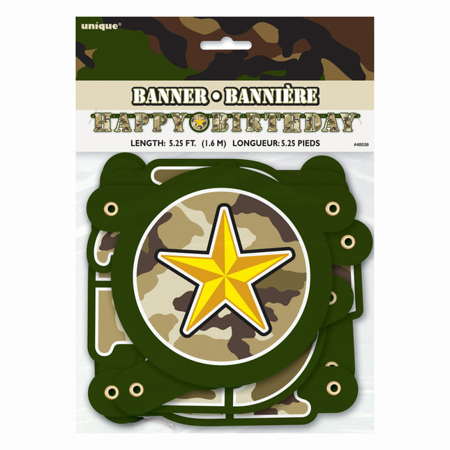 Army Letter Sling Happy Birthday 1.64m