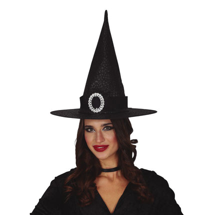 Chapeau de sorcière noire d'Halloween