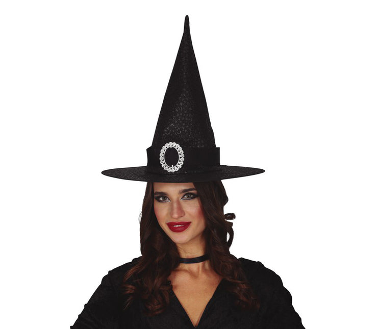 Chapeau de sorcière noire d'Halloween