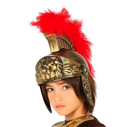 Casque romain or enfant
