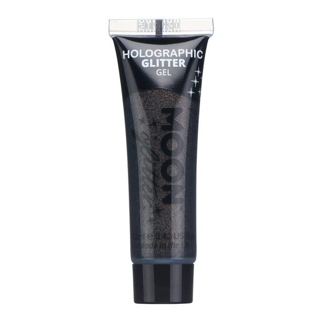 Moon Glitter Gel holographique à paillettes fines noir 12ml