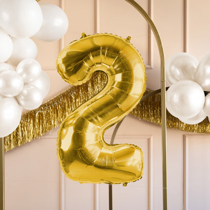 2 Year Figure Balloon Gold Empty 72cm