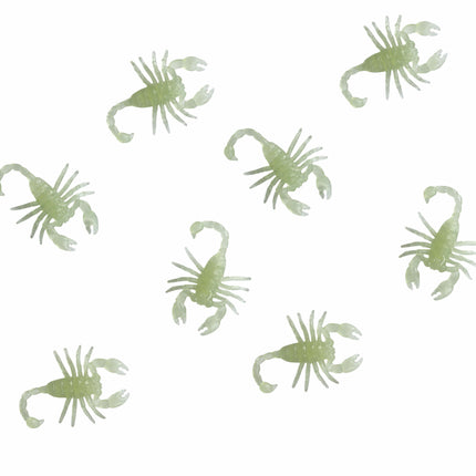 Décoration de table Scorpions Glow In Teh Dark 6cm 8pcs