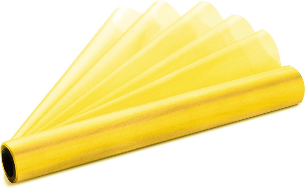 Tissu Organza jaune 36cm 9m