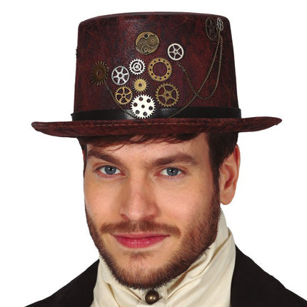 Chapeau Steampunk Faux cuir