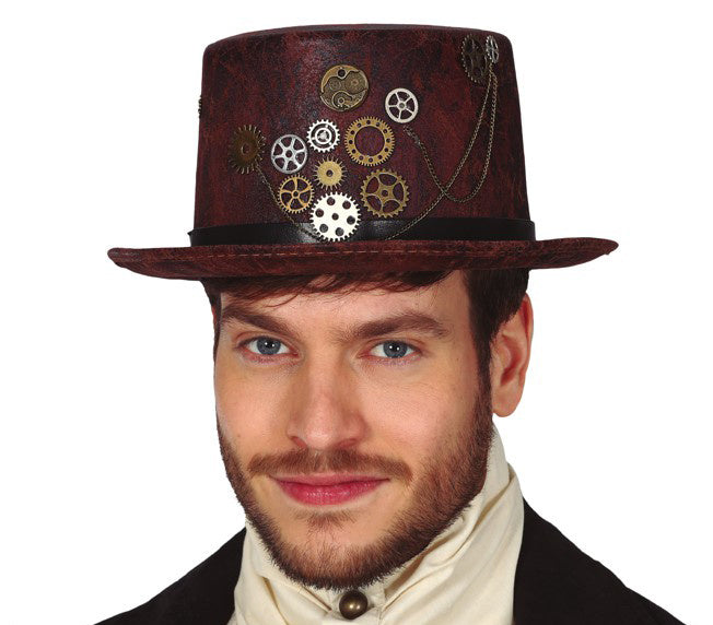 Chapeau Steampunk Faux cuir