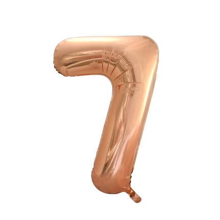 Ballon de baudruche Figure 7 Rose Gold XL 86cm vide