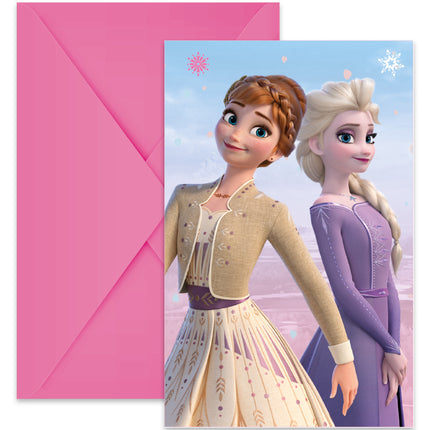 Frozen 2 Invitations esprit du vent 6pcs