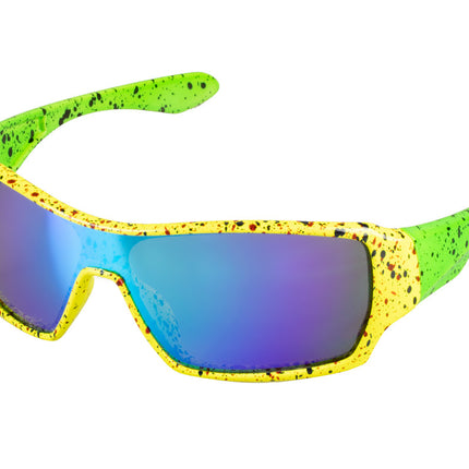 Lunettes jaunes Éclaboussures de peinture des années 80