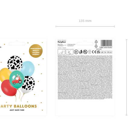 Ballons Farm Mix 30cm 6pcs