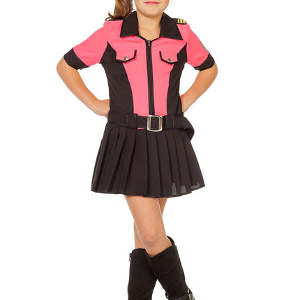 Robe de police rose enfant