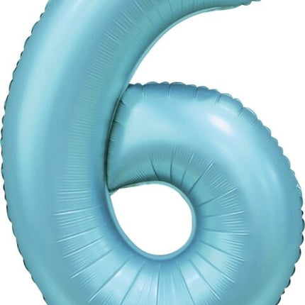Ballon à figures bleu clair 6 ans Gloss 86cm