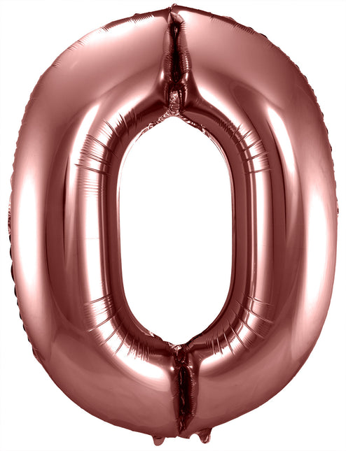 Ballon de baudruche Figure 0 Bronze XL 86cm vide