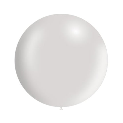 Ballon géant gris clair métallisé 60cm
