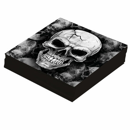 Serviettes Halloween Squelette 33cm