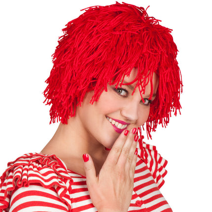 Perruque de clown Rouge