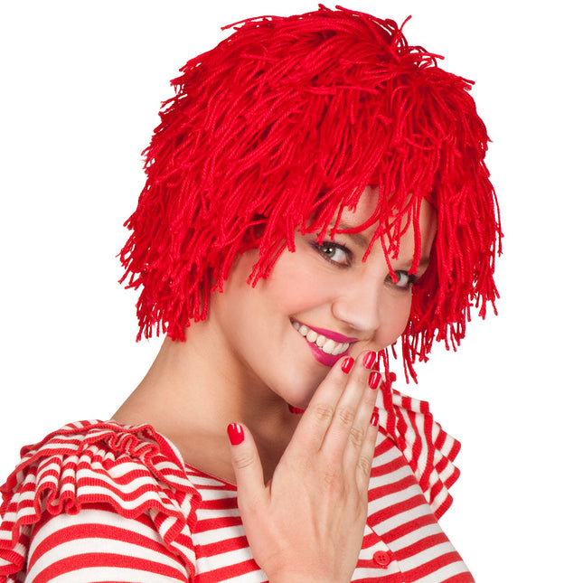 Perruque de clown Rouge