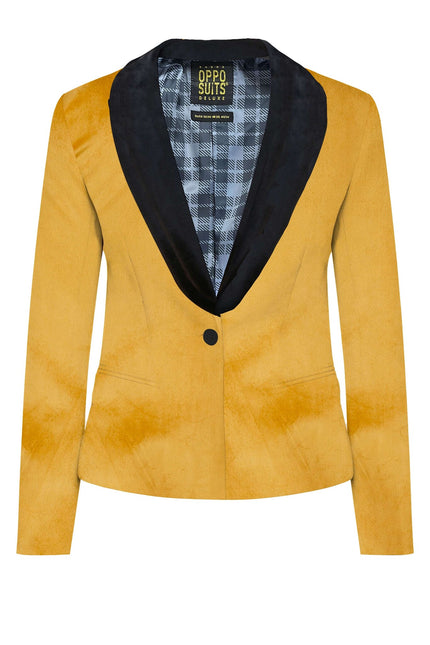 Blazer en velours doré pour dames <tc>OppoSuits</tc>