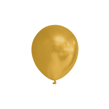 Ballons de baudruche dorés métallisés 13cm 100pcs
