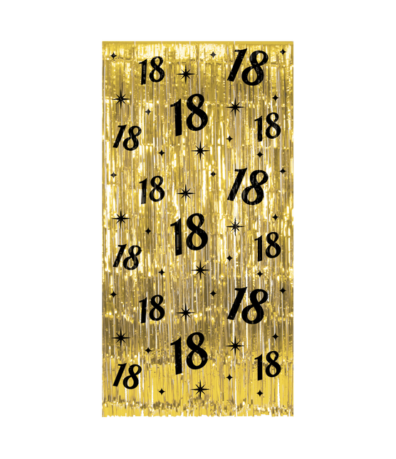 18 ans Rideau de porte or noir