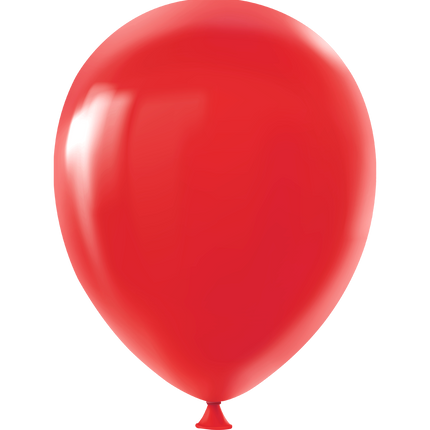 Ballons rouges métalliques 30cm 8pcs