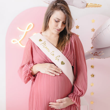 Ceinture rose de la future maman 75cm