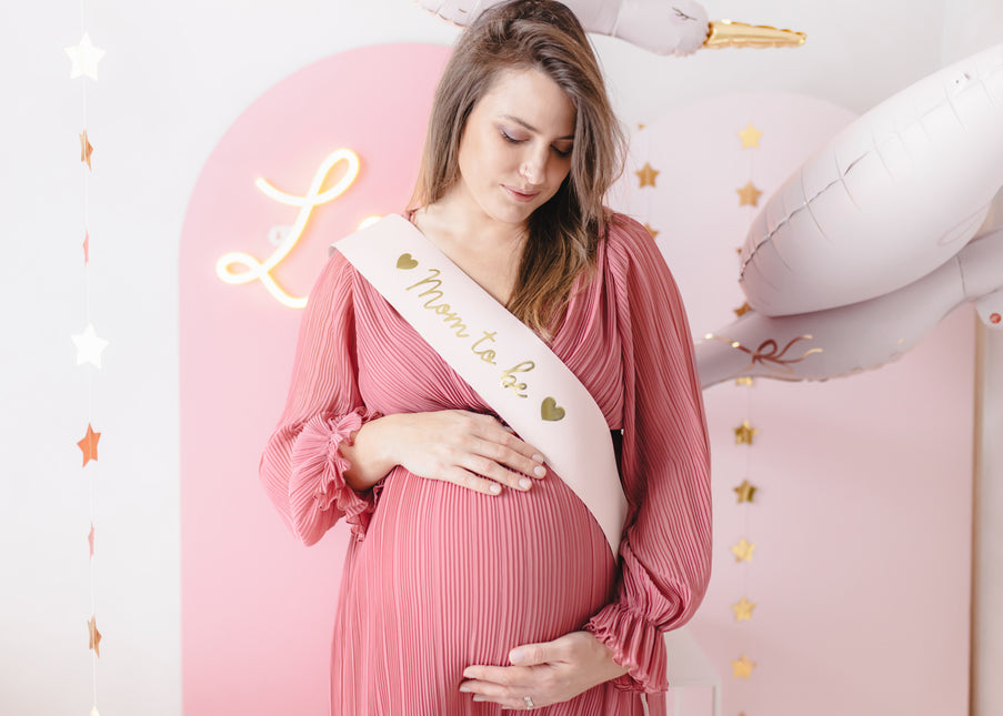 Ceinture rose de la future maman 75cm