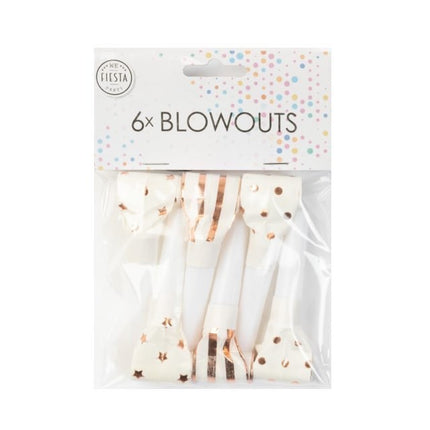 Langues à rouleaux Rose Gold 6pcs