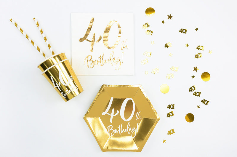 Confetti de table 40 ans d'or