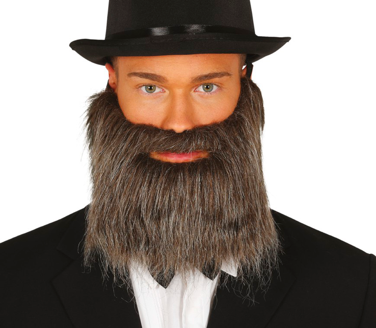 Barbe et moustache grises