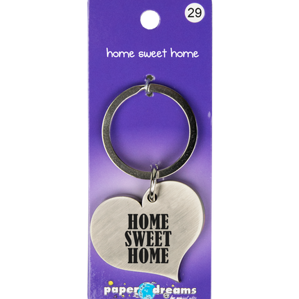 Porte-clés Home Sweet Home 10cm